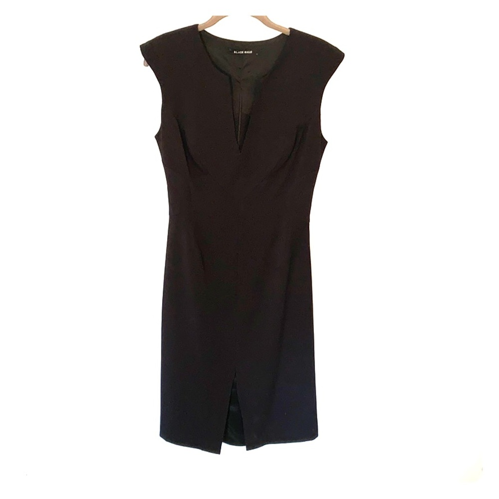 Black Halo black cutout a-line dress size 8